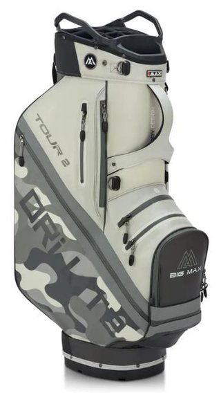 Big Max Dri Lite Tour 2 cart bag, gris camo/blanco roto
