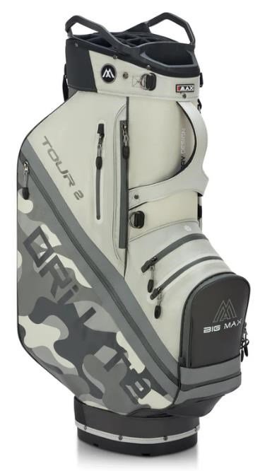 Big Max Dri Lite Tour 2 cart bag, gris camo/blanco roto