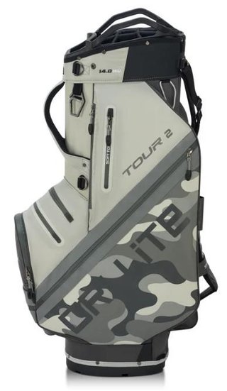 Big Max Dri Lite Tour 2 cart bag, gris camo/blanco roto