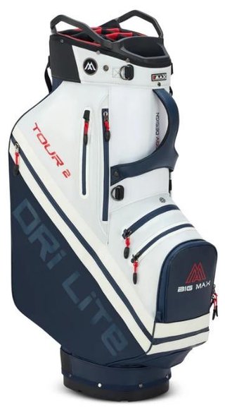 Big Max Dri Lite Tour 2 cart bag, rojo/blanco/marino