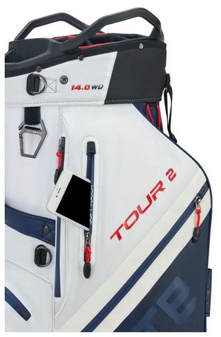 Big Max Dri Lite Tour 2 cart bag, rojo/blanco/marino