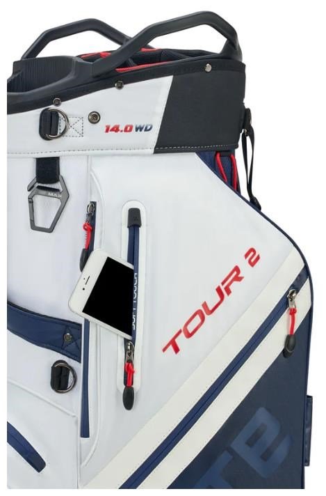 Big Max Dri Lite Tour 2 cart bag, rojo/blanco/marino