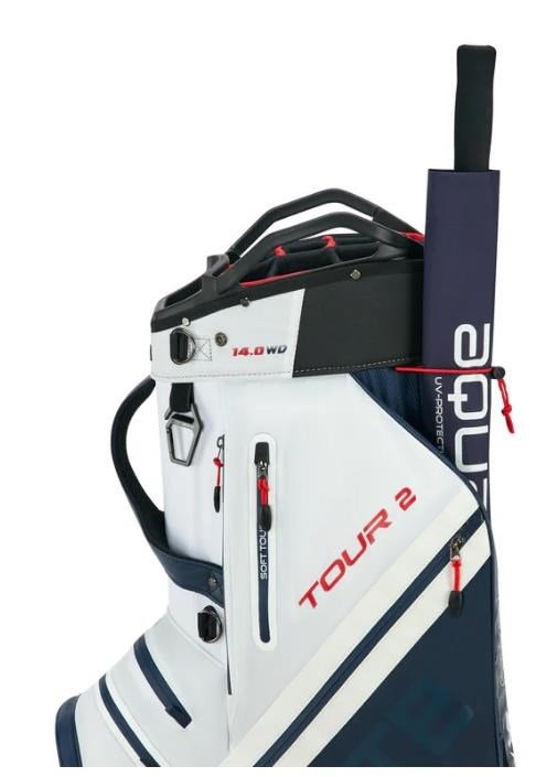Big Max Dri Lite Tour 2 cart bag, rojo/blanco/marino