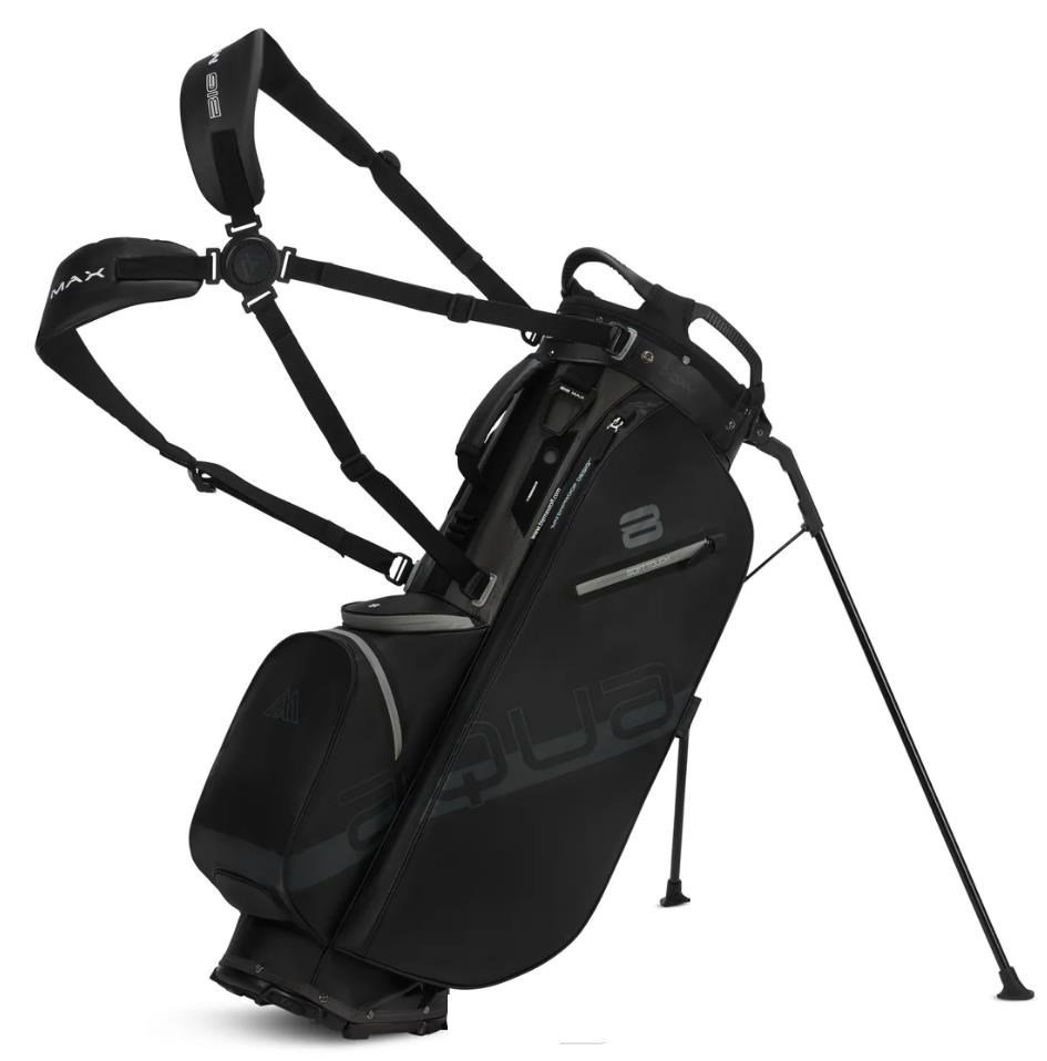 Big Max Aqua Eight H stand bag, negro/carbón