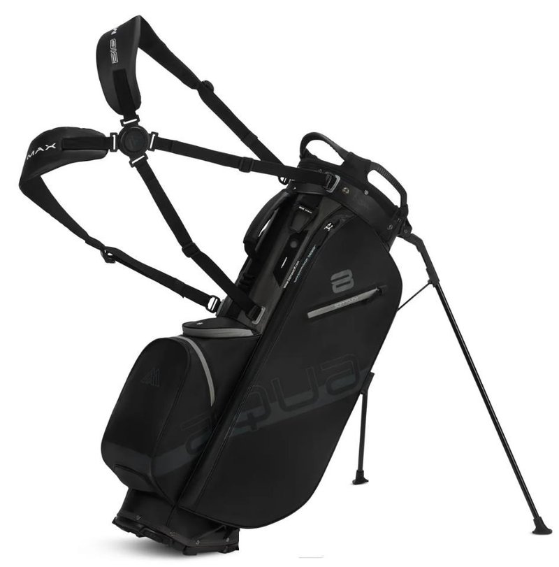 Big Max Aqua Eight H stand bag, negro/carbón