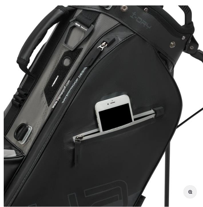 Big Max Aqua Eight H stand bag, negro/carbón