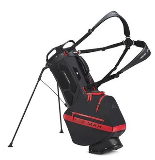 Big Max Aqua Eight H stand bag, negro/rojo