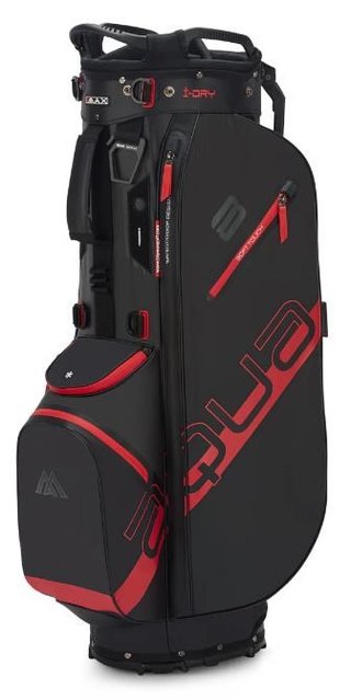 Big Max Aqua Eight H stand bag, negro/rojo