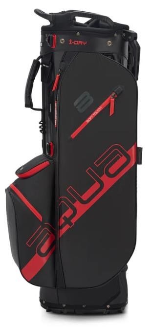 Big Max Aqua Eight H stand bag, negro/rojo