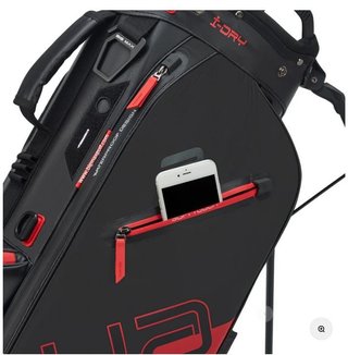 Big Max Aqua Eight H stand bag, negro/rojo
