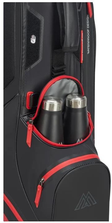 Big Max Aqua Eight H stand bag, negro/rojo