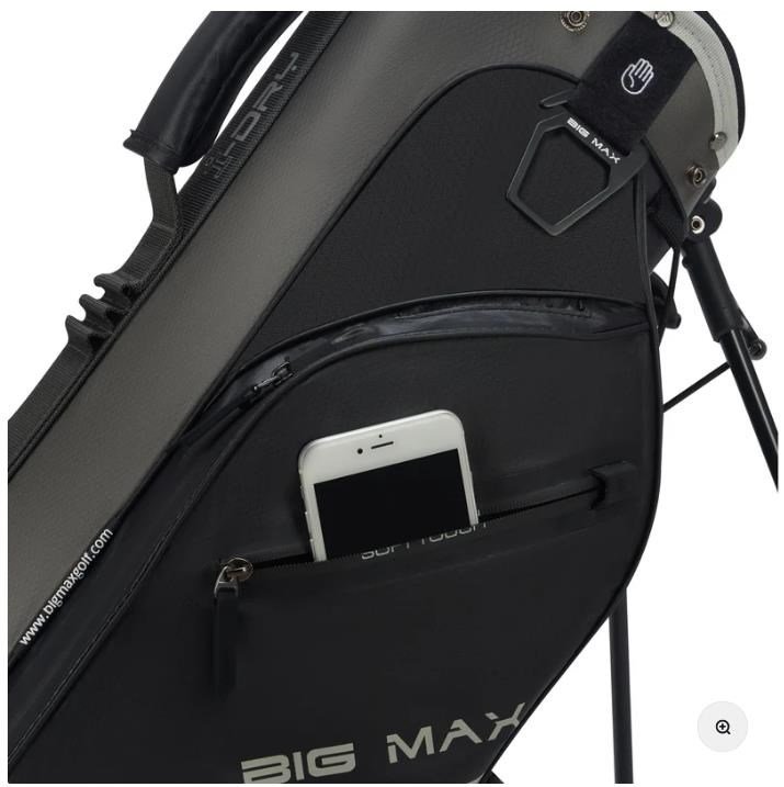 Big Max Aqua Seven H stand bag, negro/carbón