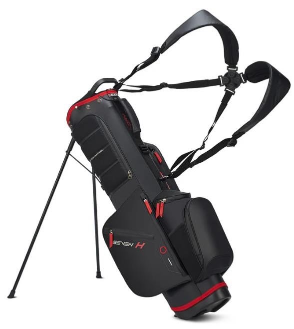 Big Max Aqua Seven H stand bag, negro/rojo