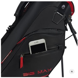 Big Max Aqua Seven H stand bag, negro/rojo