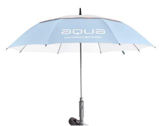 Big Max Aqua Umbrella UV paraguas 60", azul/blanco/melocotón