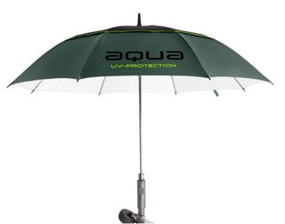 Big Max Aqua Umbrella UV paraguas 60", verde bosque/negro/lima