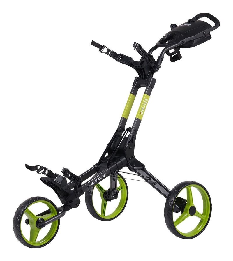 Wishbone Cube Three carrito manual, negro/lima