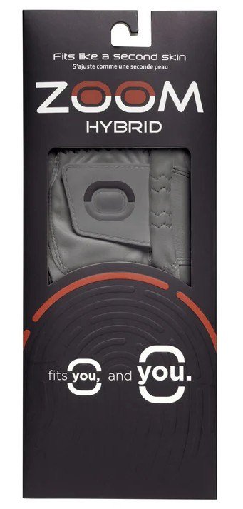 Zoom Zoom Hybrid guante de golf para hombre, gris