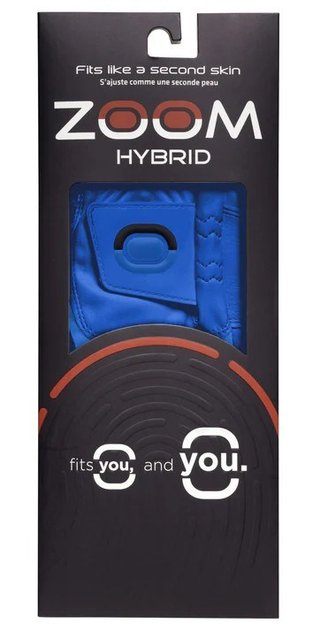 Zoom Zoom Hybrid guante de golf para hombre, azul