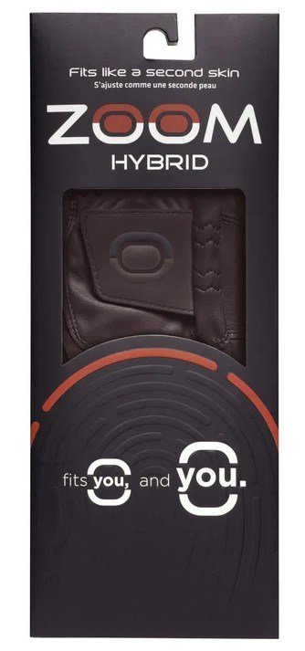 Zoom Zoom Hybrid guante de golf para hombre, marrón