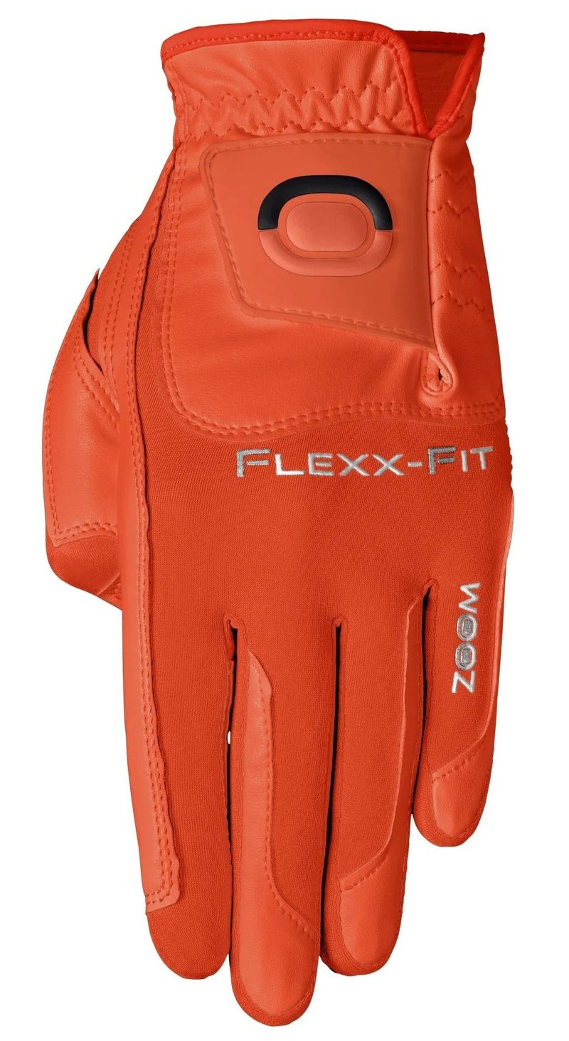 Zoom Zoom Hybrid guante de golf para hombre, naranja