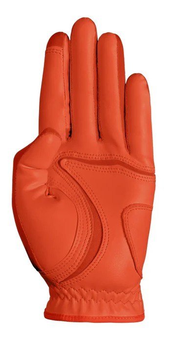 Zoom Zoom Hybrid guante de golf para hombre, naranja