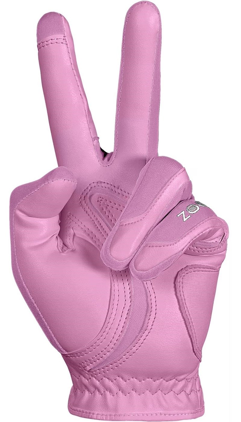 Zoom Zoom Hybrid guante de golf para mujer, rosa