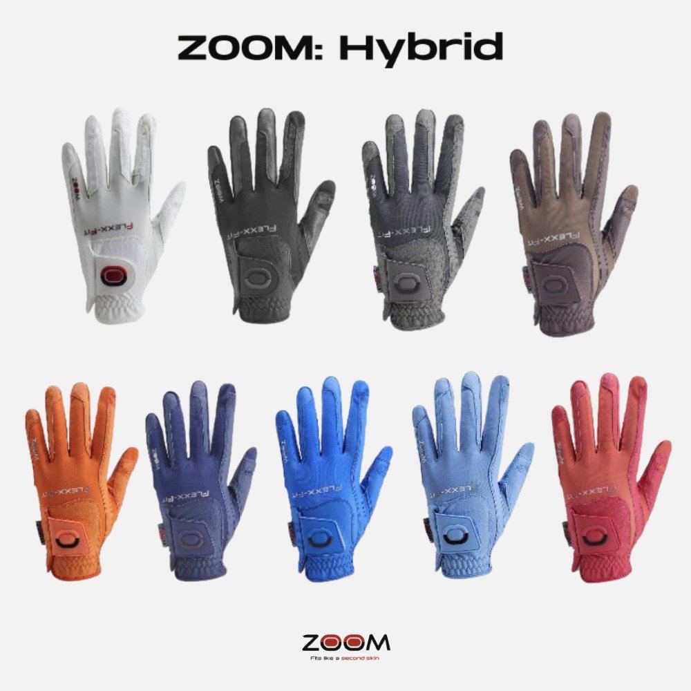 Zoom Zoom Hybrid guante de golf para mujer, gris