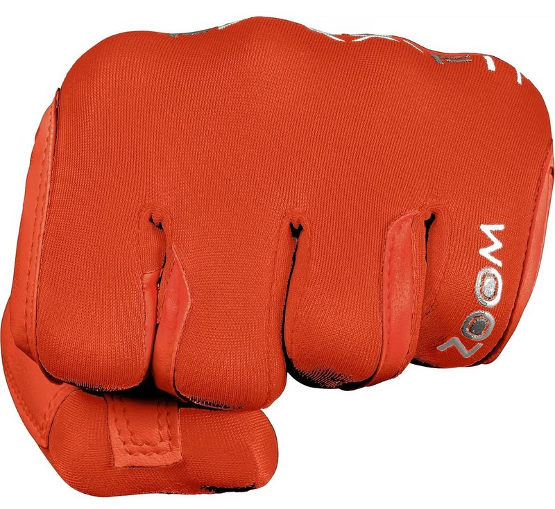 Zoom Zoom Hybrid guante de golf para mujer, naranja