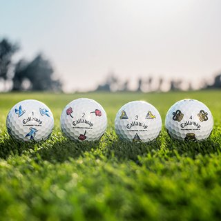 Callaway Limited Edition Chrome Tour Major Series: July Major pelotas de golf 2026 (12 pelotas)