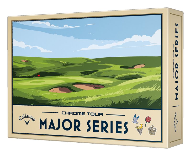 Callaway Limited Edition Chrome Tour Major Series: July Major pelotas de golf 2026 (12 pelotas)