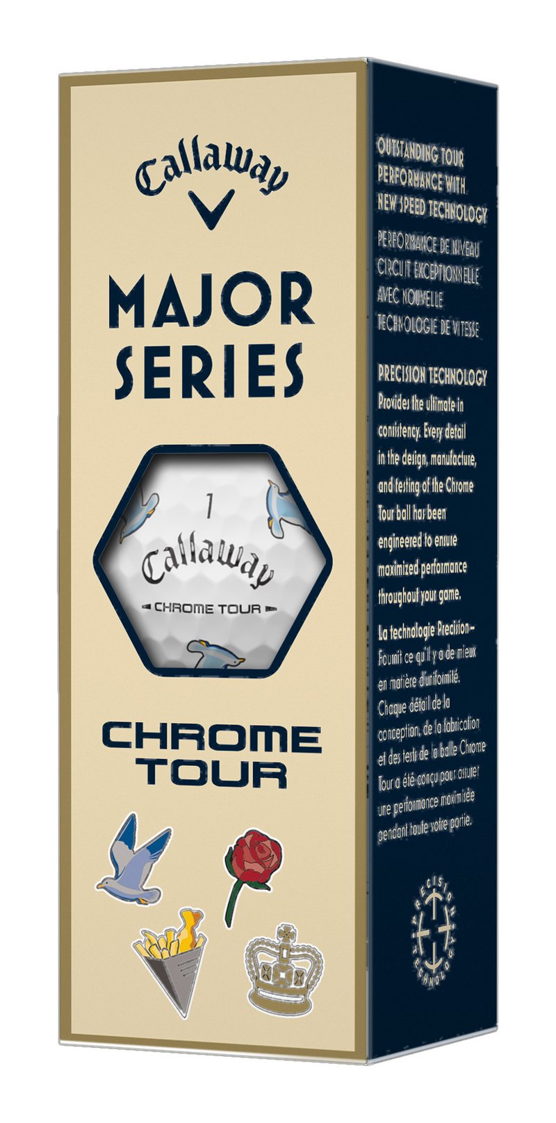 Callaway Limited Edition Chrome Tour Major Series: July Major pelotas de golf 2026 (12 pelotas)