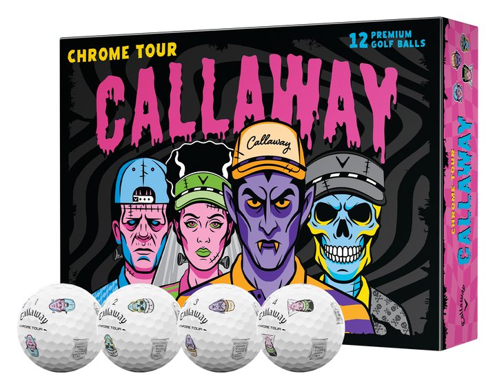 Callaway Chrome Tour Truvis pelotas de golf, Halloween