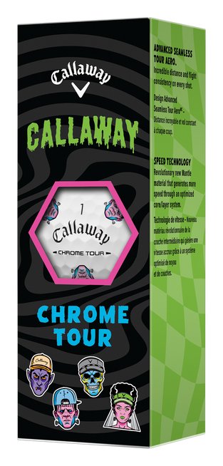 Callaway Chrome Tour Truvis pelotas de golf, Halloween