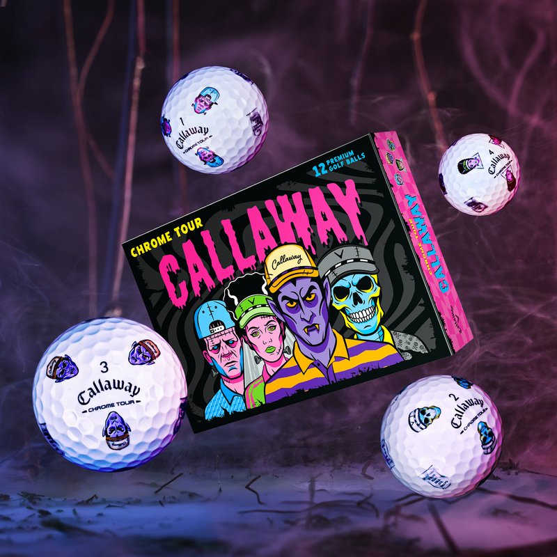 Callaway Chrome Tour Truvis pelotas de golf, Halloween