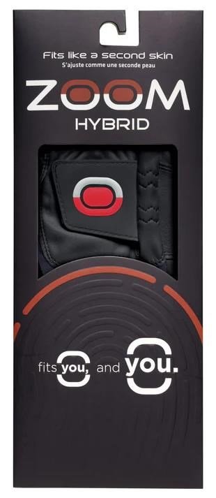 Zoom Hybrid guante de golf para hombre, negro