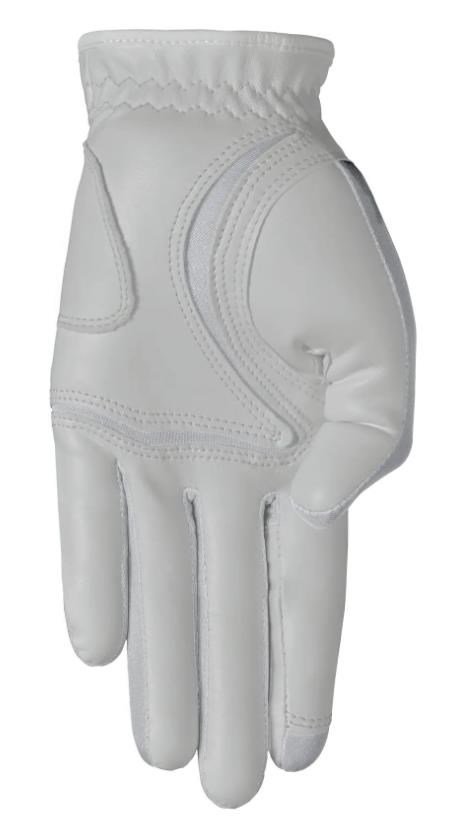 Zoom Hybrid guante de golf para hombre, blanco