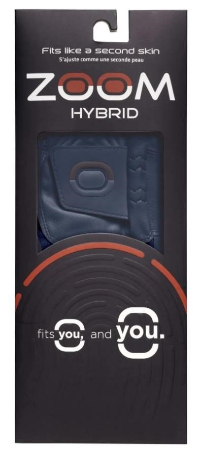 Zoom Hybrid guante de golf para hombre, azul marino oscuro
