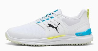 Puma Ignite Elevate 2 zapatos de golf para hombre, blanco/azul