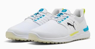 Puma Ignite Elevate 2 zapatos de golf para hombre, blanco/azul