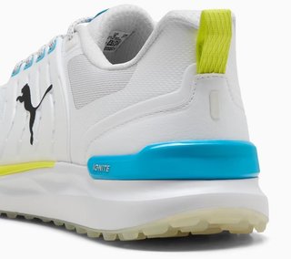 Puma Ignite Elevate 2 zapatos de golf para hombre, blanco/azul