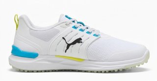 Puma Ignite Elevate 2 zapatos de golf para hombre, blanco/azul