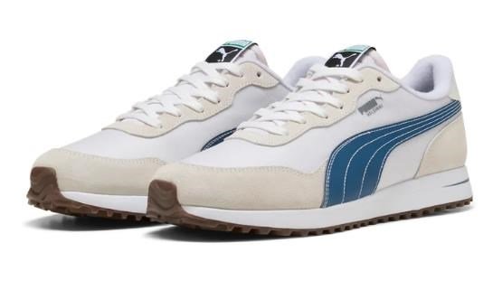 Puma Golf Puma Helsinki G zapatos de golf para hombre, blanco/azul marino