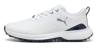 Puma Fusion Grip 6 Evo zapatos de golf para hombre, blanco/plata