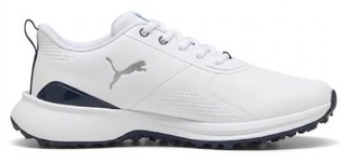 Puma Fusion Grip 6 Evo zapatos de golf para hombre, blanco/plata