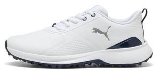Puma Fusion Grip 6 Evo zapatos de golf para hombre, blanco/plata