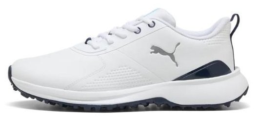 Puma Fusion Grip 6 Evo zapatos de golf para hombre, blanco/plata