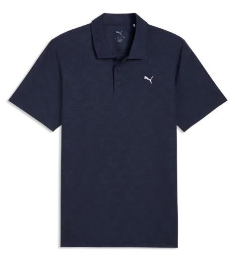Puma Mattr Deco Jacquard polo de hombre, deep navy