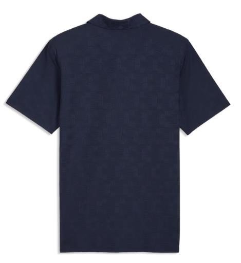 Puma Mattr Deco Jacquard polo de hombre, deep navy