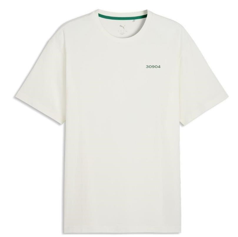 Puma 30904 polo de hombre, warm white/green